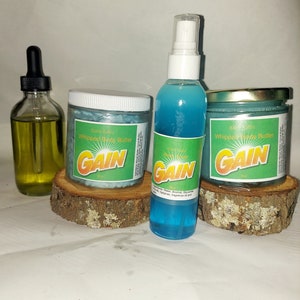 Gain scented whipped soap, Gain scented whipped body butter. Gain scented sugar scrub, Gain scented body spray, Gain scent perfume