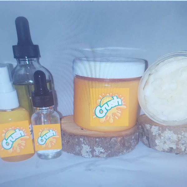 Orange soda scented body butter, Orange soda body spray, Orange soda sugar scrub, Orange soda scented