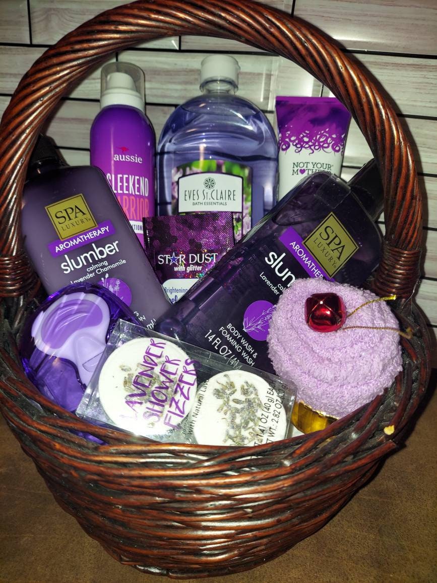 Purple Women's Gift Set Bath Set Mothers Day Gift - Etsy