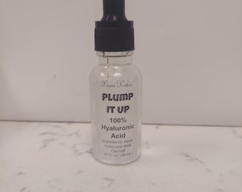 Siero all'acido ialuronico puro Plump it up, siero all'acido ialuronico puro al 100%, acido ialuronico