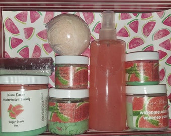 Watermelon candy scent, Watermelon whipped soap, watermelon whipped body butter, watermelon sugar scrub, body yogurt, watermelon soap
