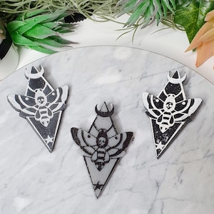 Motte Haarspange, Gothic Haarspange, Gothic Geschenke, Motten Geschenke, witchy Haarclip, Gothic Haarschmuck, witchy Geschenke, okkulte Geschenke, mystische Motte.