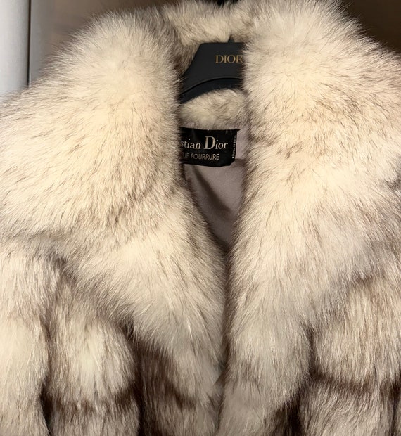 Christian Dior Blue Fox Real Fur Coat. - Etsy Christian Dior Blue Fox Real Fur Coat. - Etsy