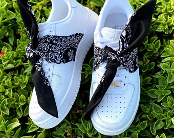 black bandana air force ones