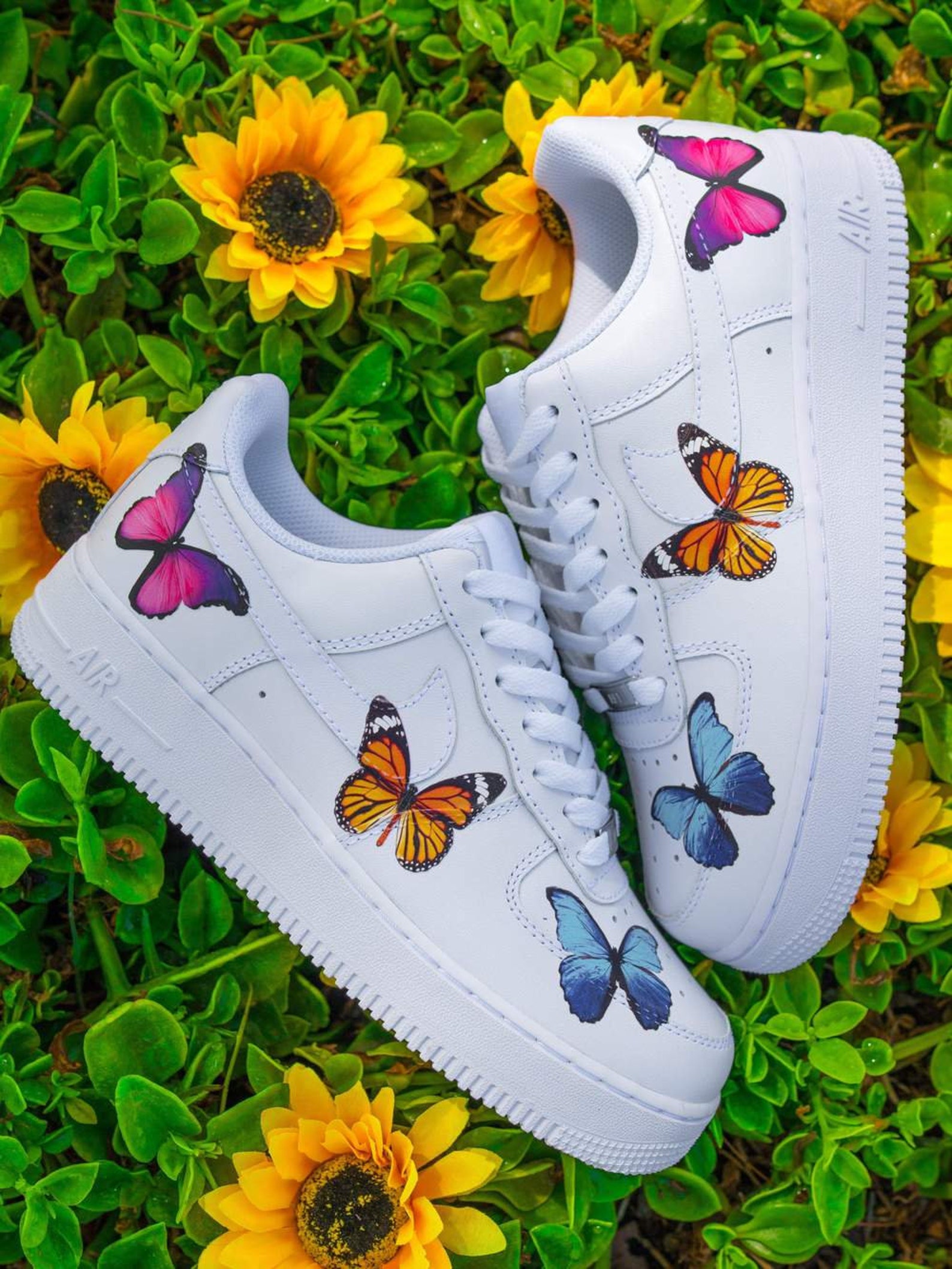 custom shoes butterfly