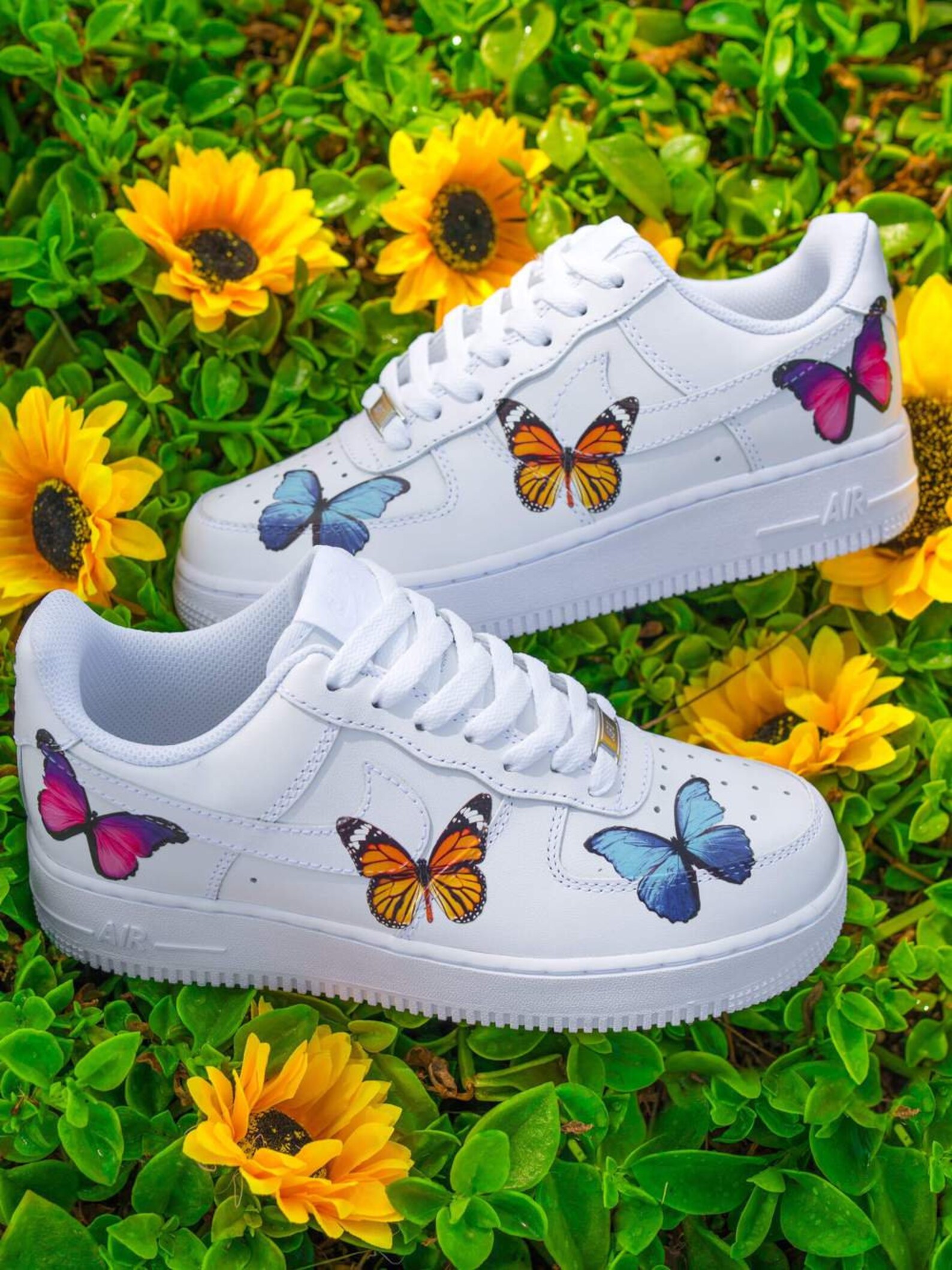 custom shoes butterfly