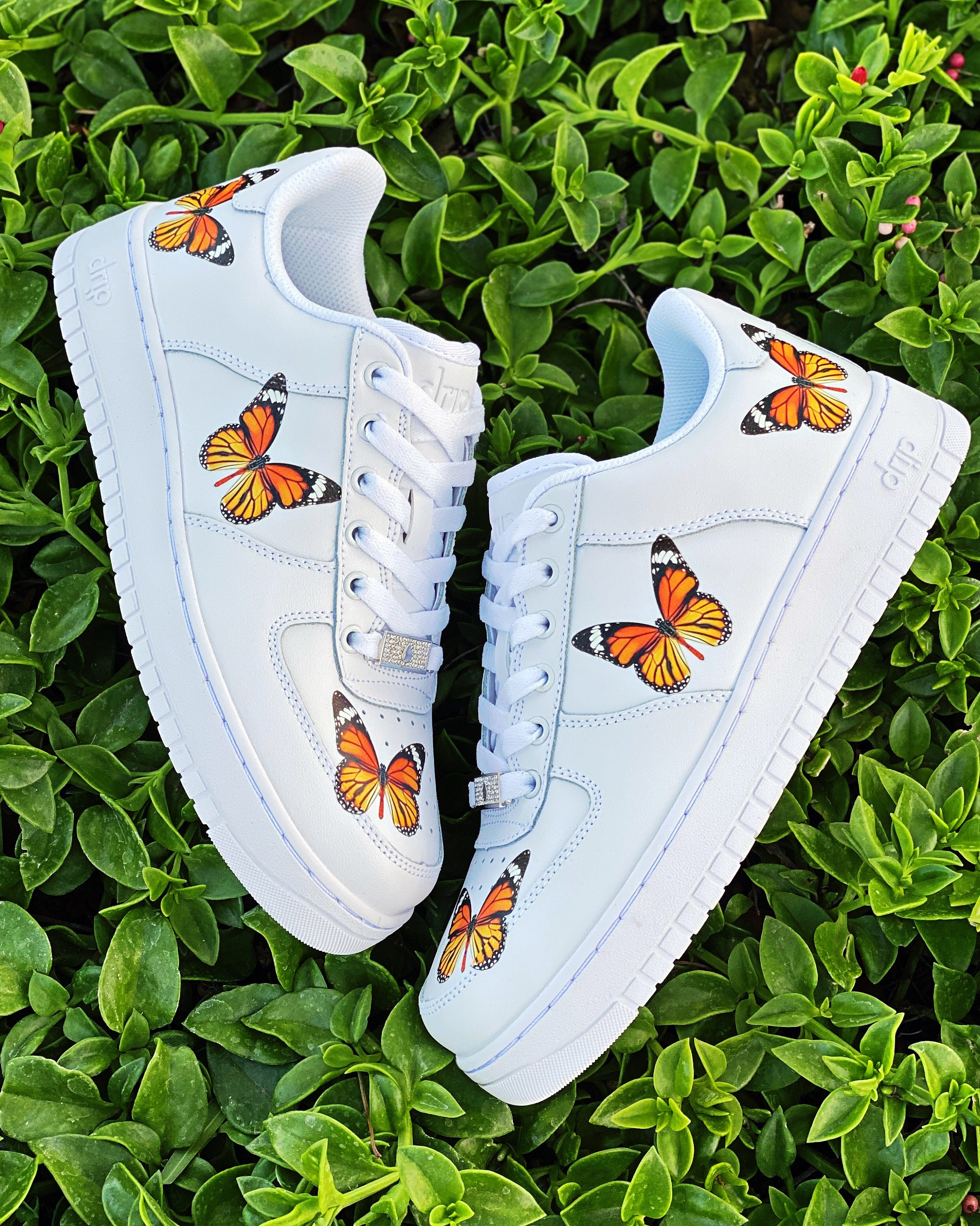 custom shoes butterfly
