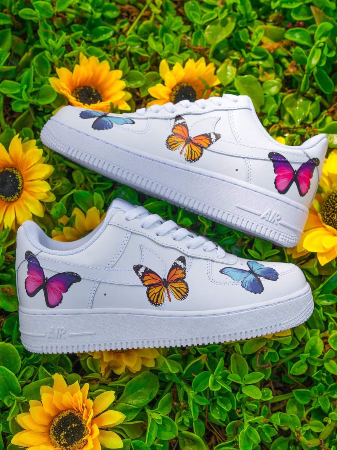 custom shoes butterfly