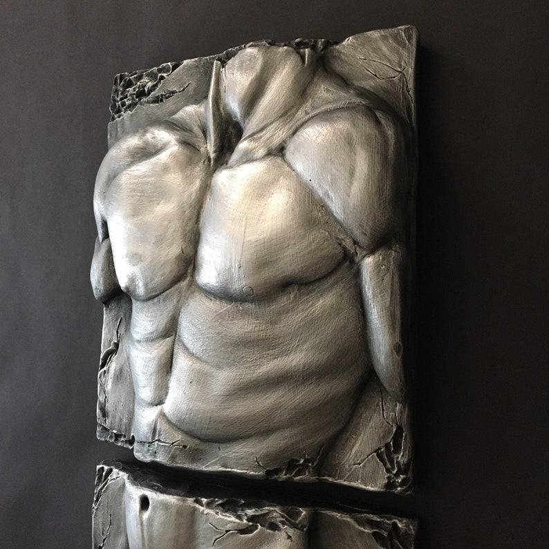 Erotic Nude Male Torso Wall Sculpture Hand Painted Stylish Etsy Sweden