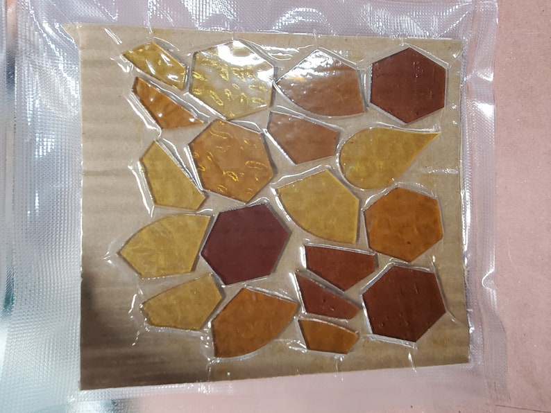 Pre Cut Glass Kitheart Honey Etsy