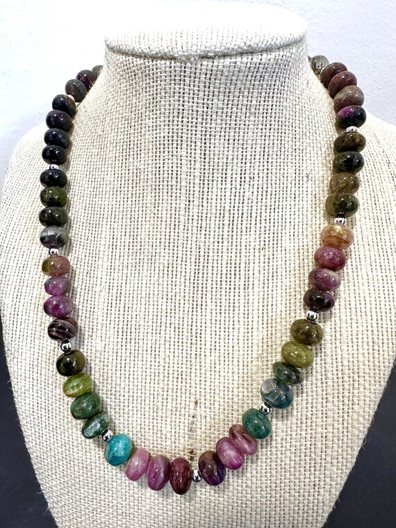 10 Mm Sfaccettato Collana In Pietre Naturali - Perle Rotonde Di - Foto 4