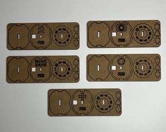 Unassembled MDF Pin Counter: Bolt Action Tracker