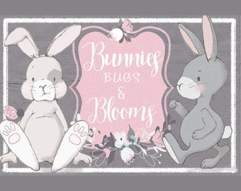 Bunny Clipart, Easter PNG Stickers, Nursery Art (Digital Download)