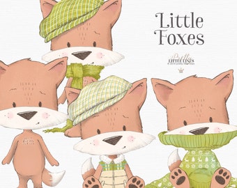 Woodland Fox Clipart. Fox Clipart, Fox PNG, Fox Illustration Cricut, planner graphics, Cute Fox Clipart, fox png cutting file