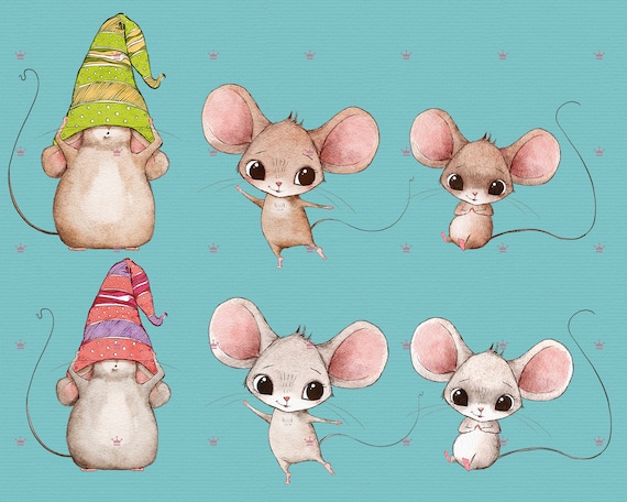 cute baby mouse clipart