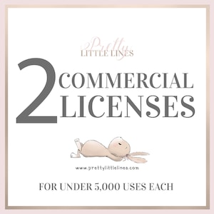 Set mit 2 kommerziellen Lizenzen - für ein Clipart-Set bis zu 5000 Verkäufe
