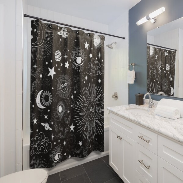 Galaxy Shower Curtain Etsy