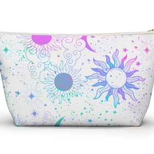 Galaxy Toiletry Bag (2 sizes), Sun & Moon Cosmetic Bag, Star Makeup Bag, Rainbow Galaxy Makeup Bag, Space Makeup Bag, Galaxy Travel Bag