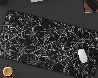 Spiderweb Desk Mat (3 sizes), Halloween Desk Mat, Spiderweb Mousepad, Halloween Mousepad, Halloween Office Decor, Mouse Pad, Web Desk Mat
