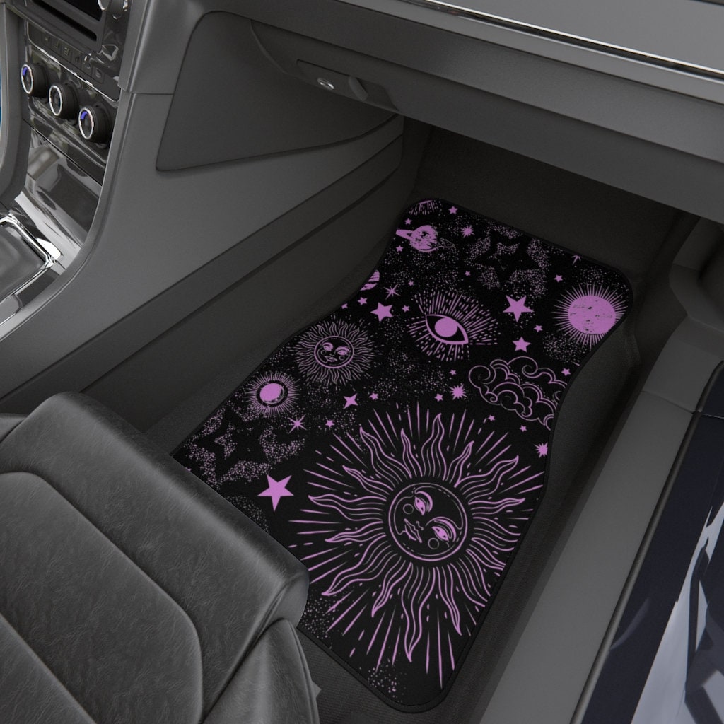 Starry Sky Printed Car Mats Women All Weather Car Floor Mats - Temu