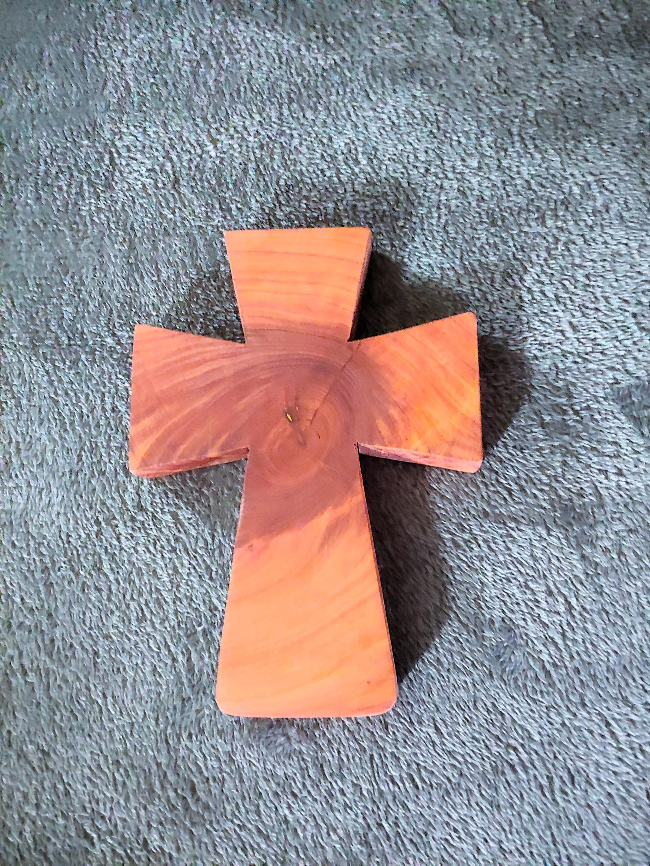 Hand Carved Cedar Cross, Personalized Cross, Cedar Crosses, Wooden ...