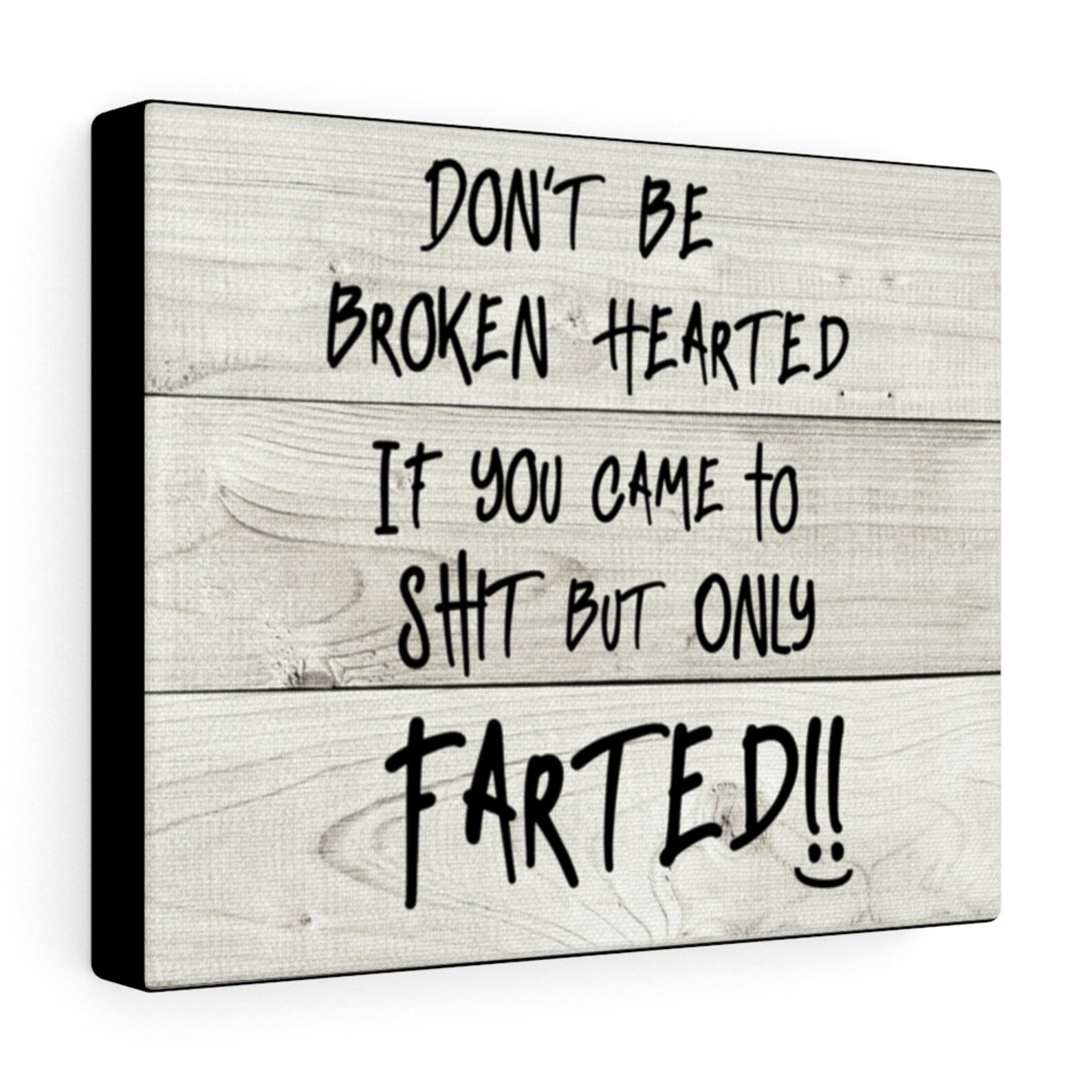 Lustiges Badezimmer Schild Lustige Leinwand humorvolle | Etsy