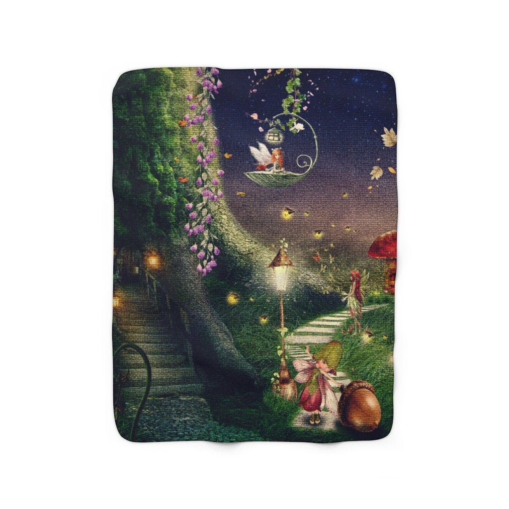 Fairy Blanket Treehouse Blanket Butterfly Blanket Fairy Etsy