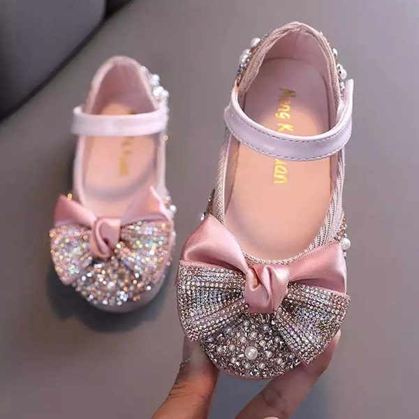 Gold Flower Girl Shoes Etsy