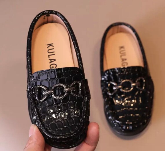 Baby Boys Faux Alligator Leather Shoes Kids Casual Flats Children