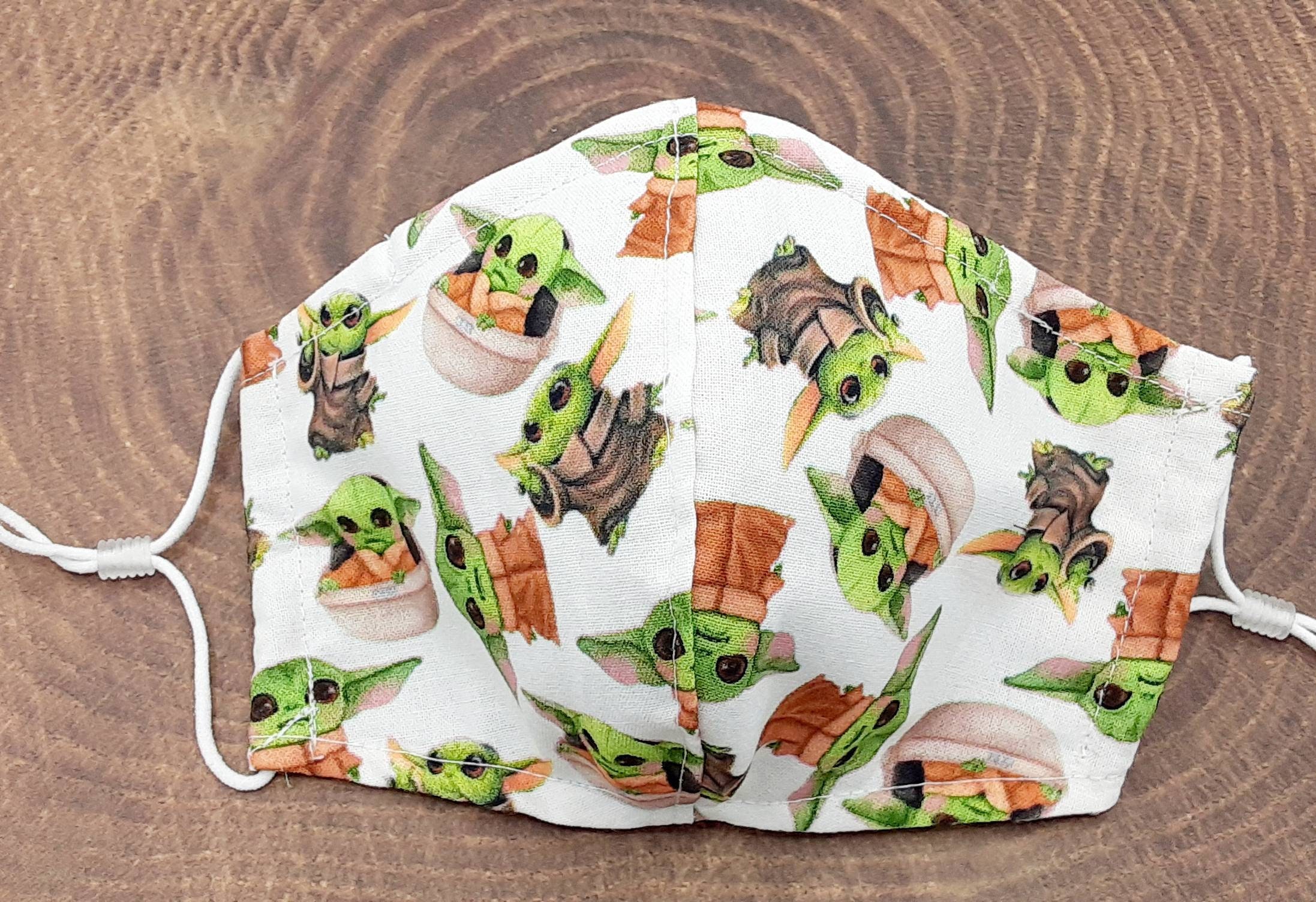 Baby Yoda Face Masks. Available in All Sizes. Triple Layers Etsy