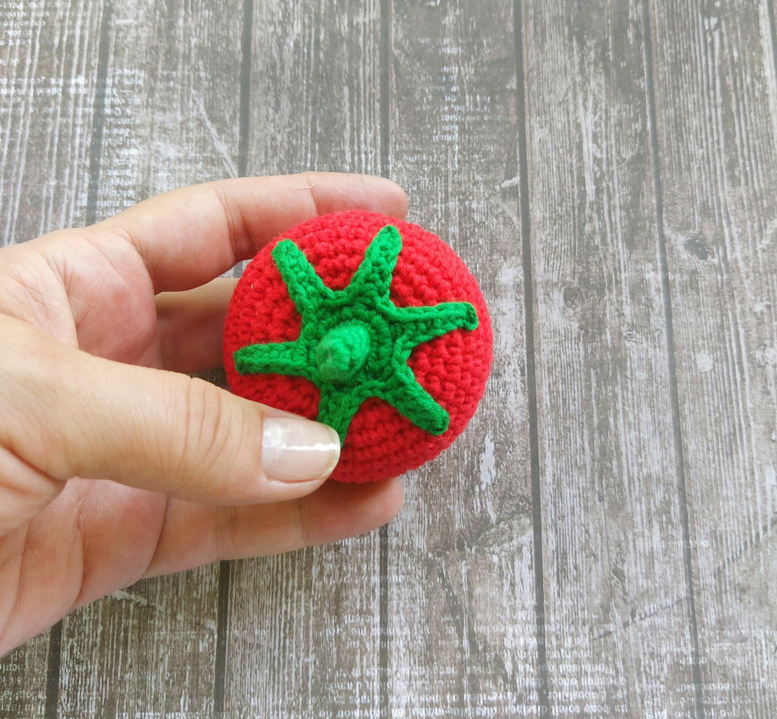 Crochet tomato pattern Amigurumi tomato play food toy Etsy