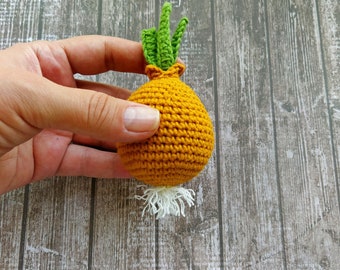 Сrochet Onion Pattern, Amigurumi Onion, Crochet Vegetables Play