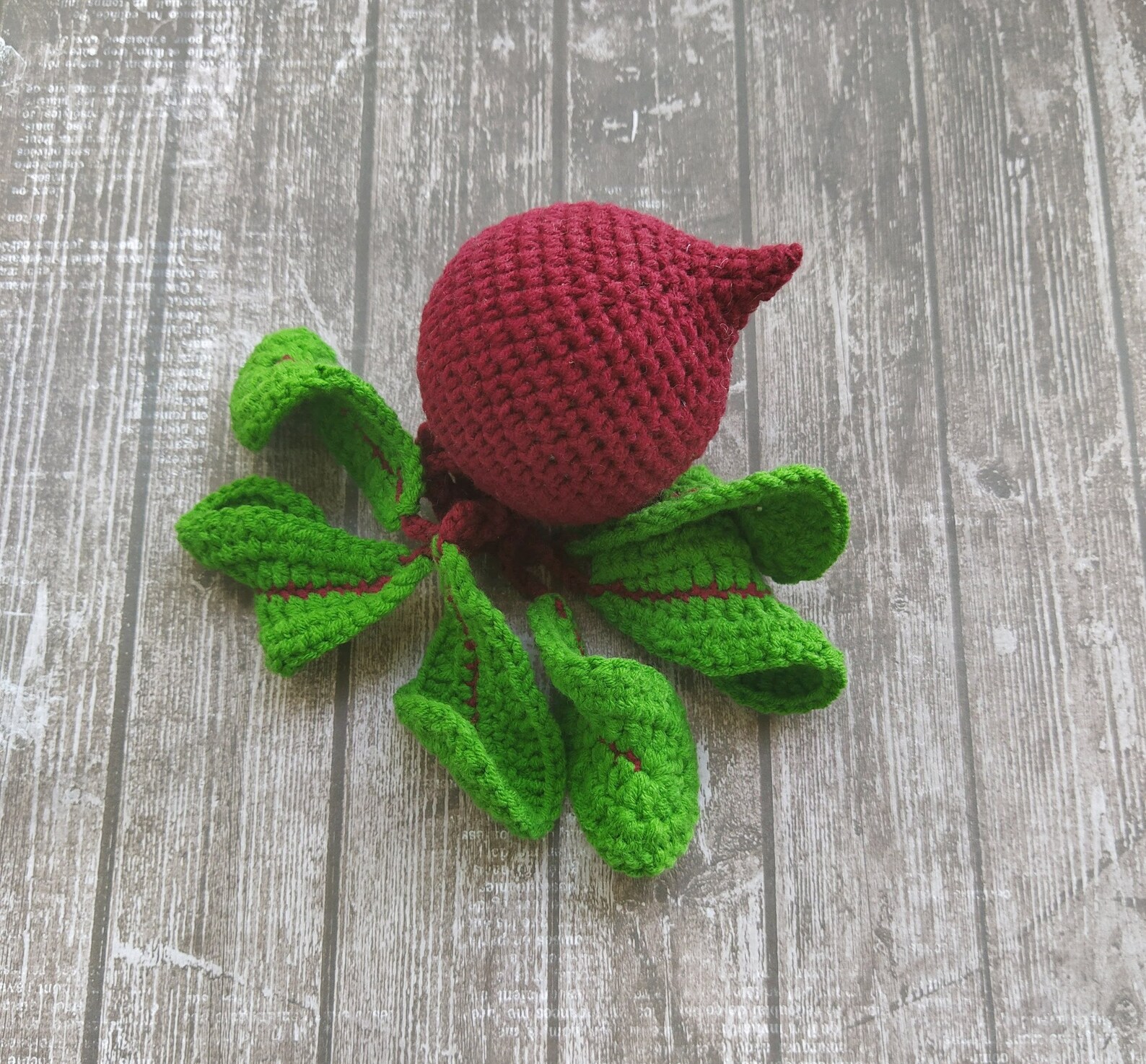 Crochet Beetroot Toy Amigurumi Beet Pattern Crochet Play Etsy