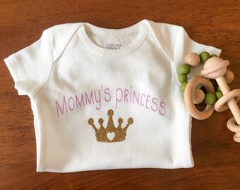 Mommy's Princess Onesie®,  Baby Onesie®, Baby Girl Onesie®, Baby Shower Onesie®