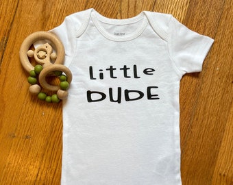 Little Dude Onesie®,  Baby Onesie®, Funny Onesie®, Baby Shower Onesie®