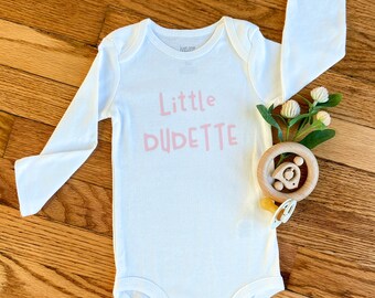 Cute Onesie®, Little Dudette Pink, Cute Onesie®