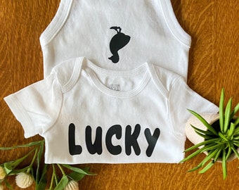 Lucky Duck Onesie®,  Baby Onesie®, Baby Shower Onesie®, Cute Onesie®