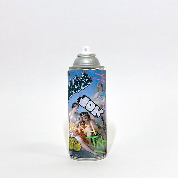 Venus at The of Vulcan Spray Paint Can Upcycled Art Piece