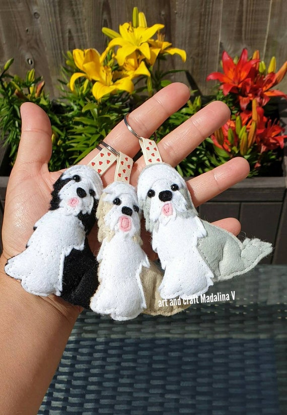 bearded collie soft toy