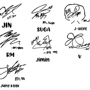 bts decal stickers bts laptop decal stickers bts car etsy