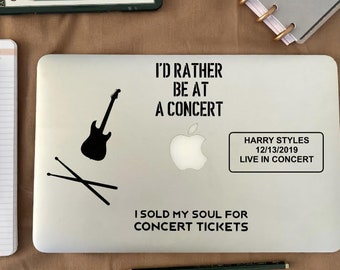 Inspired by Concert Decal Stickers | Band Laptop Decals | Concert Laptop Stickers | Band Car Decals