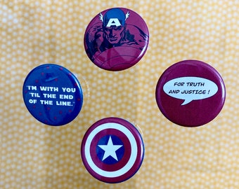 Captain America Buttons | The Winter Solider Pins