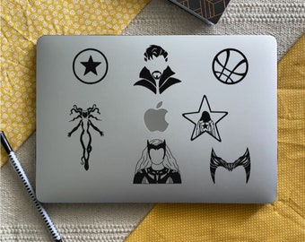 Inspired by Dr Strange Decal Stickers | Doctor Strange Decal Stickers | Multiverse of Madness Laptop Stickers | Scarlet Witch Sticker