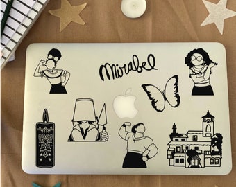 Inspired by Encanto Decal Stickers | Disney Laptop Stickers | Bruno Car Decals | Mirabel Laptop Decals | Disney Stickers