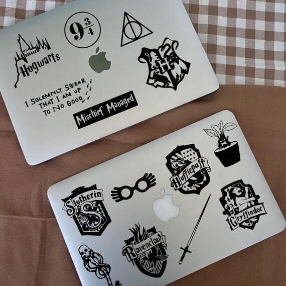 Harry Potter Decal Stickers Harry Potter Laptop Stickers Etsy