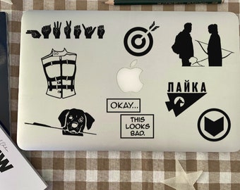 Inspired by Hawkeye Decal Stickers | Marvel Car Decal | MCU Laptop Stickers