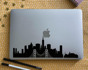 San Francisco City Skyline Decal Sticker Set | San Francisco Laptop Decal | San Francisco Car Decal | San Francisco Laptop Sticker