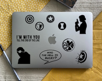 Inspired by The Winter Soldier Decal Stickers | Marvel Car Decal | CA:TWS Laptop Stickers