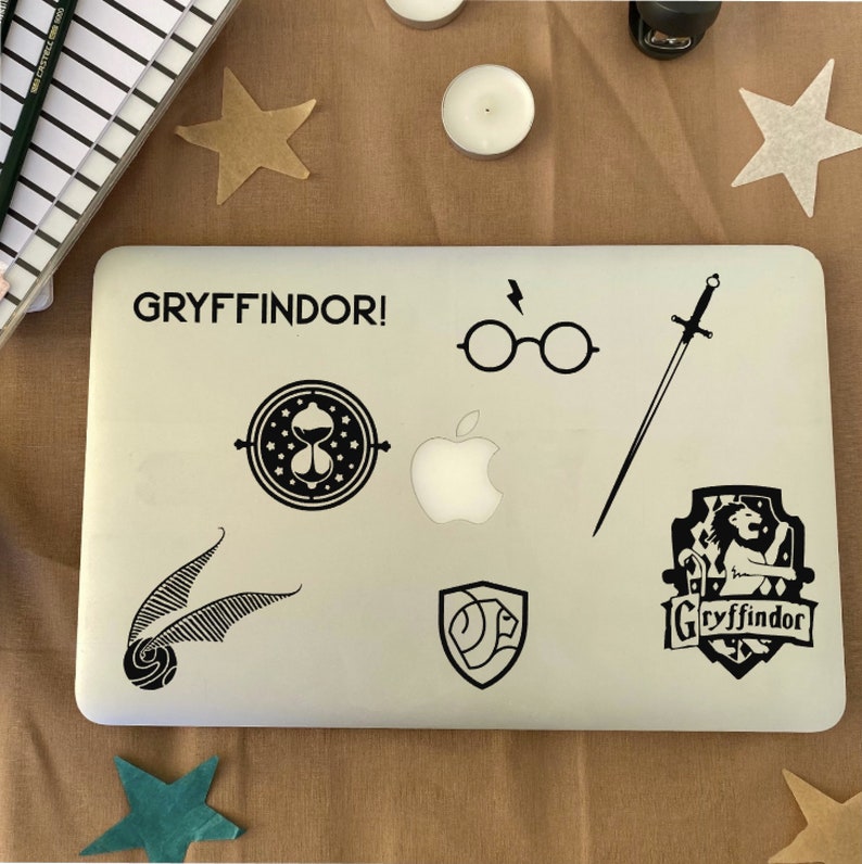 Harry Potter Decal Stickers Harry Potter Laptop Stickers Etsy