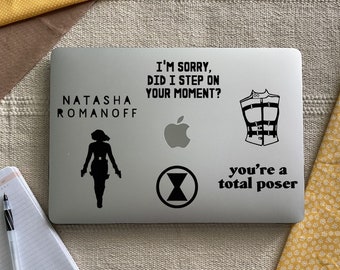 Inspired by Black Widow Decal Stickers | Marvel Car Decal | MCU Laptop Stickers